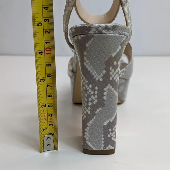 New Marc Fisher Faril Ankle Strap Platform Sandal Chic Cream Size 9 - Picture 12 of 12